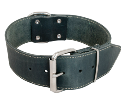 Jack and Vanilla Vetleder Brede Halsband Grijs