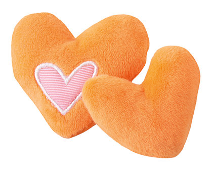Rogz Catnip Hearts Orange