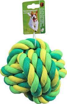 Boon Touwbal XXL groen/geel 17,5 cm