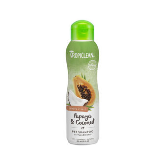 TropiClean Papaya &amp; Coconut Shampoo 355ml