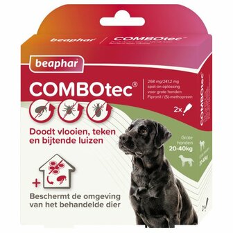 Beaphar Combotec Hond 20-40kg - Anti vlooien en tekenmiddel -