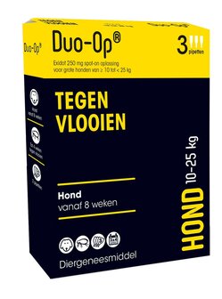 Duo Op 250mg hond 10-25 kg 3 pipetten