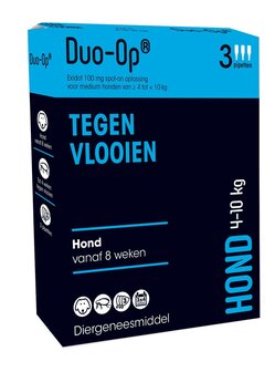 Duo Op 100mg Hond 4-10 kg 3 pipetten