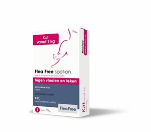 Flea Free Spot On Kat vanaf 1 kg 1 pip tegen vlooien
