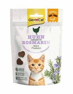 GimCat Crunchy Snack Kip &amp; Rozemarijn 60 gr