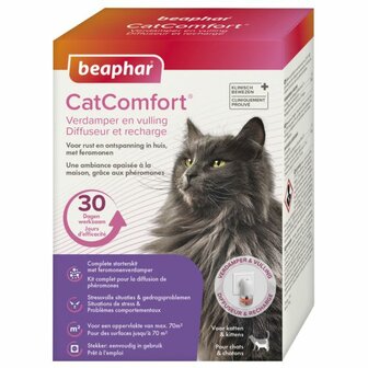 Beaphar Catcomfort Starterskit Compleet - Anti stressmiddel - 48 ml Incl Diffuser