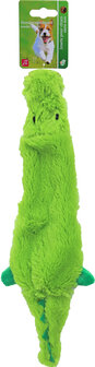 Boon hondenspeelgoed krokodil plat pluche groen, 35 cm