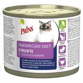 Prins Naturecare Diet Cat Struvite - Kattenvoer - 200 g