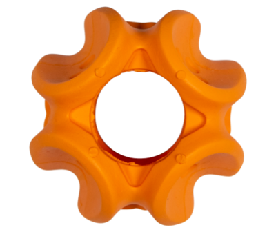 Jack and Vanilla Rubber Toys Traktatiespeeltje Oranje 5,8 cm
