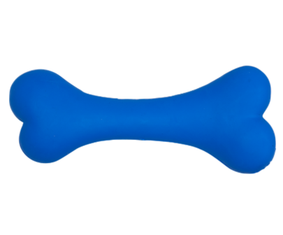 Jack and Vanilla Rubber Toys Been met pindasmaak Donkerblauw 17,1 cm
