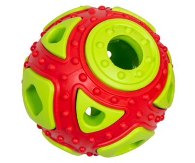 Jack and Vanilla Rubber Toys Traktatiebal Oranje/Groen 6,4 cm