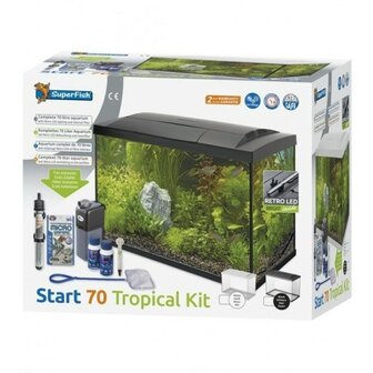 SuperFish Start 70 Tropical Kit Zwart