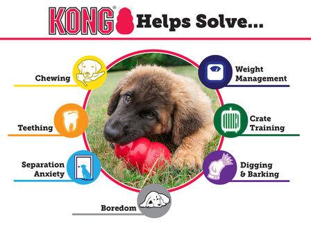 Kong hond Classic rubber rood