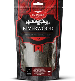 Riverwood Hondensnack Butcher Vleesstrips Rund 150 gr