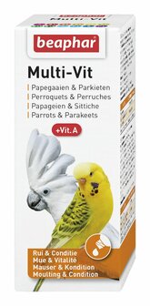 Beaphar Multi-Vitamine voor Papegaaien en Grote Parkieten 50ml