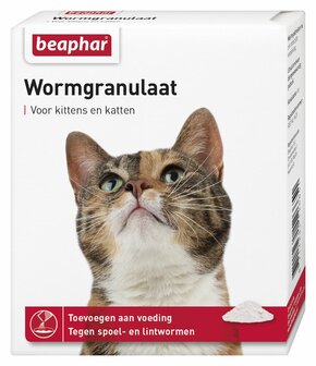 Beaphar Wormgranulaat Kittens en Katten 4x 1g