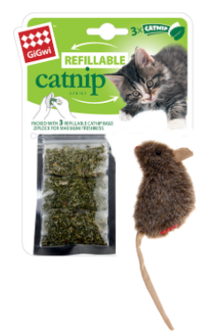 GIGwi Hervulbare Catnip Muis