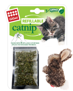 GIGwi Hervulbare Catnip Konijn