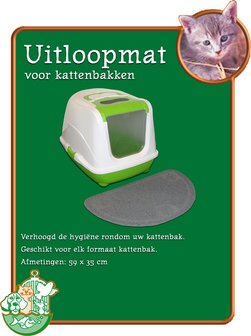 Uitloopmat voor Kattenbakken 59x35CM