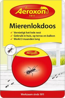 Aeroxon Mierenlokdoos 3 Maanden Staal Rood/geel