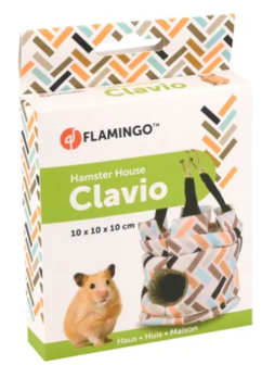 Flamingo Hamsterhuis Clavio Cilinder Meerkleurig
