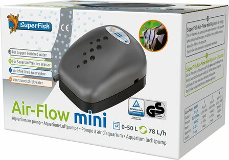 Superfish Air Flow Mini - Aquariumpomp - Beluchting - 6 x 9 cm