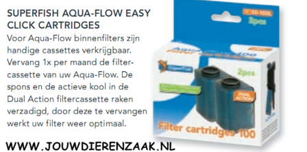 SuperFish - Aqua-Flow 400 Filter Easy Click Cassette 1 stuks