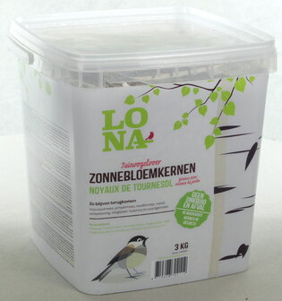 LONA Zonnebloemkernen Tuinvogelvoer 3 kg