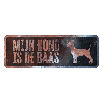 Waarschuwingsbord chihuahua nederlands meerkleurig