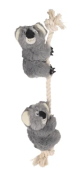 Flamingo Hangta Koala met touw grijs S