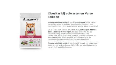 Amanova Adult Obesity Turkey Delight 10 kg Graanvrij