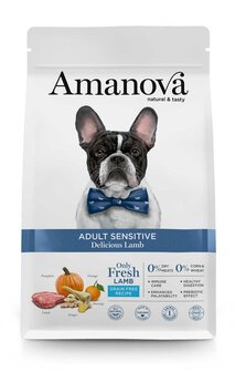 Amanova Adult Sensitive Delicious Lamb 10 kg Graanvrij