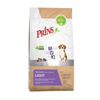 Prins Procare Light Low Calorie 3kg hondenvoer