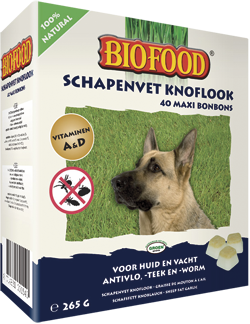 Biofood Schapenvet Knoflook Maxi
