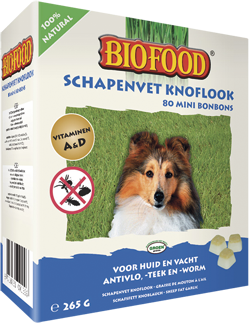 Biofood Schapenvet Knoflook Mini