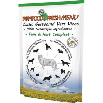 Farm Food Fresh menu pens &amp; hart compleet 125 gram