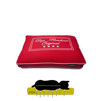 Lex &amp; Max Orthopedisch Residence Hondenkussen 90x65 cm Rood