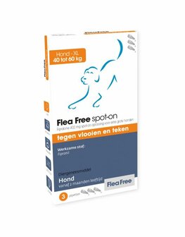 Flea Free Spot-On Hond 40-60 Kg 3 pip