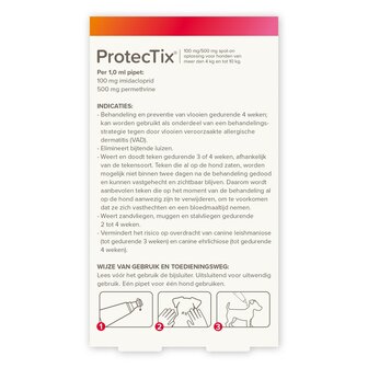 Beaphar ProtectTix hond 4-10 kg 4 pip vlooienbestrijding