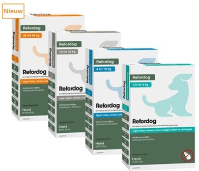 Refordog Spot-on pipetten hond 1.5 tot 4 kg