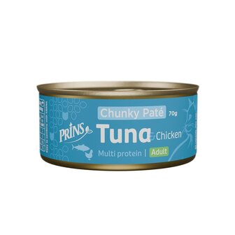 Prins blik kattenvoer Tuna &amp; Chicken Chunky Pat&eacute; 70 gr. / cat wet food