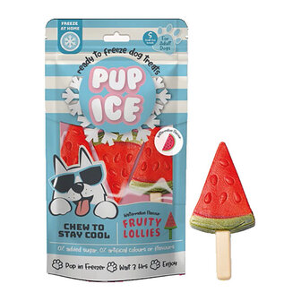 pup ice Fruity lollies hondenijsjes 3st watermeloen