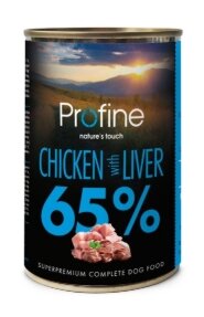 Profine  Pure Meat, Kip/Kiplever 400 gr blikvoeding hond