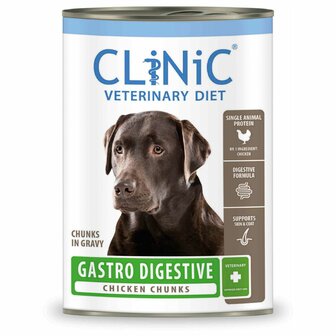 Clinic Vd Dog Gastro Digestive Chunks - Hondendieetvoer - Kip 415 g