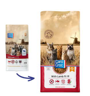 Caro Croc With Lamb 2 Kg kattenvoer