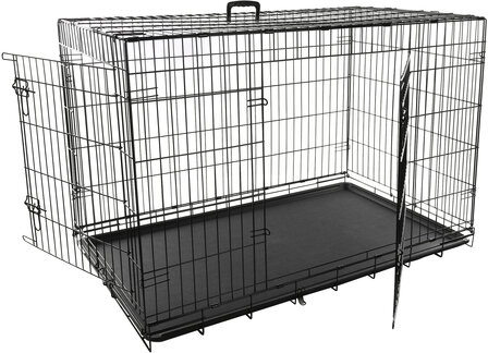Draadkooi Keo Zwart XXL 120x76x82 cm