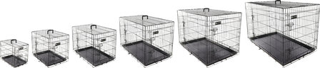 Draadkooi Ebo Zwart XS 47x31x38 cm