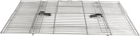 Kooi Eppo Zilver Zwart 100x54x42 cm