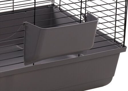 Kooi Mobi Grijs Zwart 75x47x40 cm