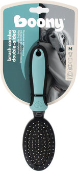 Boony borstel hond combi 2-zijdig medium